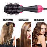 GlowTek One-Step Hair Dryer & Volumizer Brush – 3-in-1 Hot Air Styling Brush