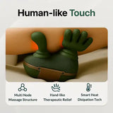GlowTek Hand-Shaped Heated Neck & Shoulder Massager – Multi-Zone Therapy Device