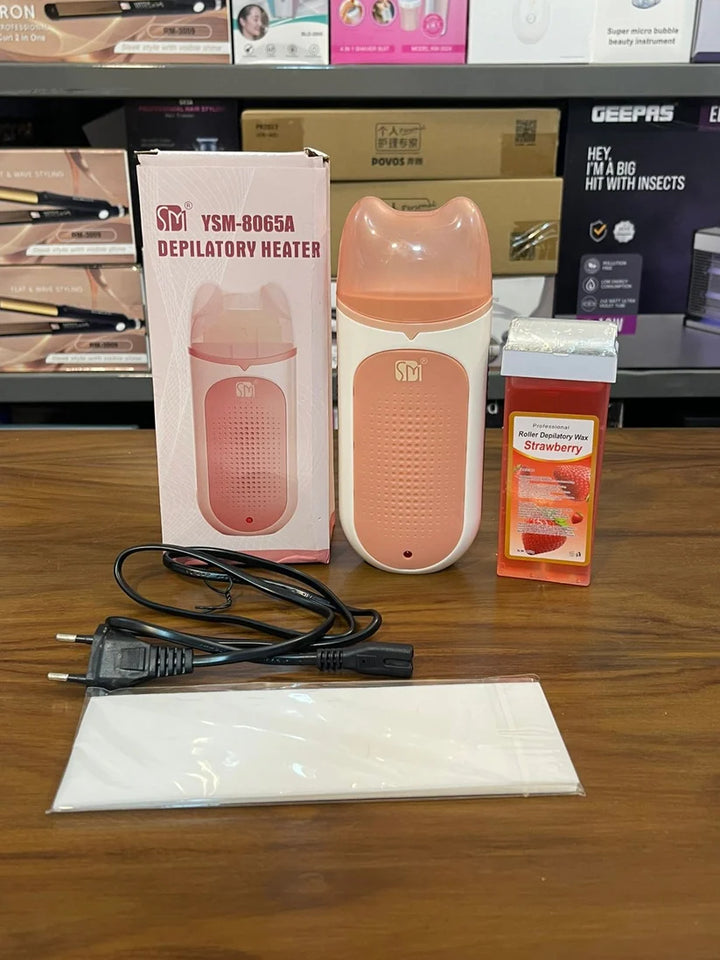 GlowTek 3-in-1 Roll-On Wax Heater – Depilatory Wax Warmer Kit